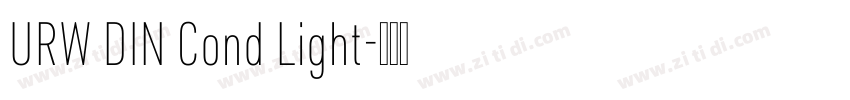 URW DIN Cond Light字体转换